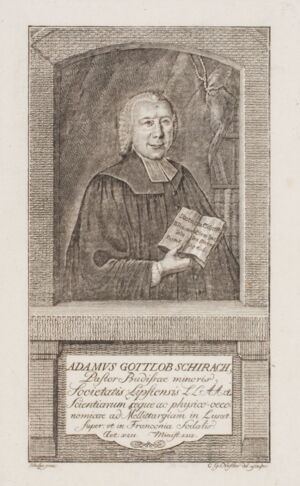 Portrait von Adam Gottlob Schirach (1724-1773)