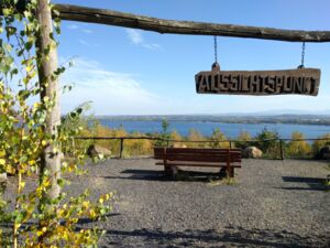 Aussichtspunkt Seeblick Buschbach mit Blick auf die Bergbaufolgelandschaft, Foto: Andreas Martin, 2019 (ISGV/Bildarchiv, BSNR 187328)