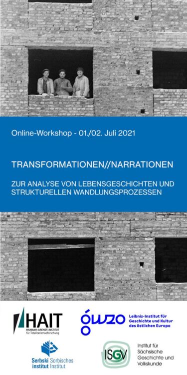 Flyerdeckblatt Transformationen//Narrationen