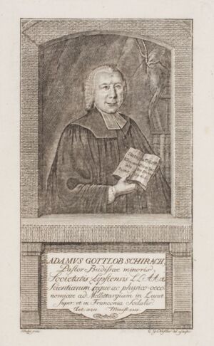 Portrait von Adam Gottlob Schirach (1724–1773)