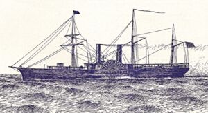 Das Dampfschiff „Illinois“ (aus: Samuel Ward Stanton, American Steam Vessels [1895], S. 114).