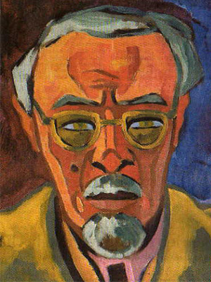 Porträt von Karl Schmidt-Rottluff (1884-1976)